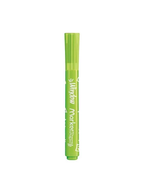 MAPED Ablakfilc készlet, vastag, törlőkendővel, 5 mm, MAPED "Marker'Peps", 6 különböző szín