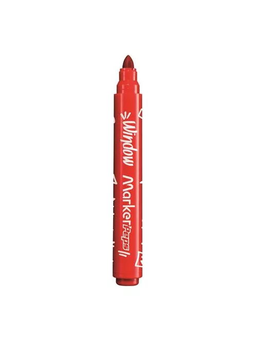 MAPED Ablakfilc készlet, vastag, törlőkendővel, 5 mm, MAPED "Marker'Peps", 6 különböző szín