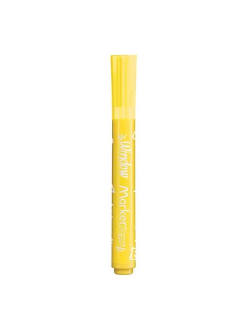 MAPED Ablakfilc készlet, vastag, törlőkendővel, 5 mm, MAPED "Marker'Peps", 6 különböző szín