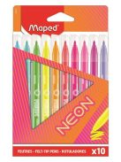 MAPED Filctoll készlet, 2,8 mm, kimosható, MAPED "Neon", 10 különböző szín