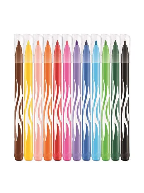 MAPED Filctoll készlet, 2,8 mm, kimosható, MAPED "Color'Peps Jungle", 12 különböző szín