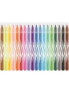 MAPED Filctoll készlet, 2,8 mm, kimosható, MAPED "Color'Peps Jungle", 18 különböző szín