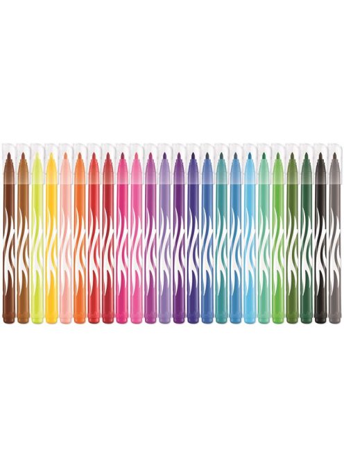 MAPED Filctoll készlet, 2,8 mm, kimosható, MAPED "Color'Peps Jungle", 24 különböző szín