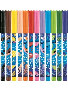   MAPED Filctoll készlet, 2 mm, kimosható, MAPED "Color'Peps Ocean Life", 12 különböző szín