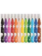 MAPED Filctoll készlet, 1-5 mm, kimosható, vastag, MAPED "Color'Peps Jumbo", 12 különböző szín