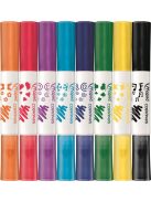 MAPED Filctoll készlet, 7,5 mm, kétvégű, MAPED "Color'Peps Duo Stamp" 8 különböző szín és minta