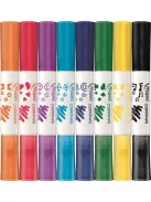 MAPED Filctoll készlet, 7,5 mm, kétvégű, MAPED "Color'Peps Duo Stamp" 8 különböző szín és minta