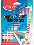 MAPED Filctoll készlet, kimosható, MAPED "Color'Peps Duo", 20 különböző szín