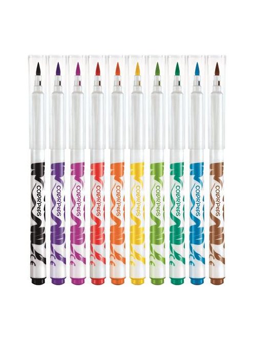 MAPED Filctoll készlet, kimosható, ecsetjellegű, MAPED "Color ’Peps Brush", 10 különböző szín