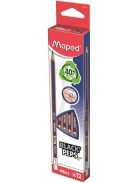 MAPED Grafitceruza radírral, HB, háromszögletű, MAPED "Black'Peps Navy"