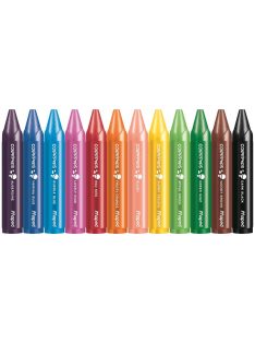   MAPED Zsírkréta, vastag, MAPED "Color'Peps MAXI Wax", 12 különböző szín