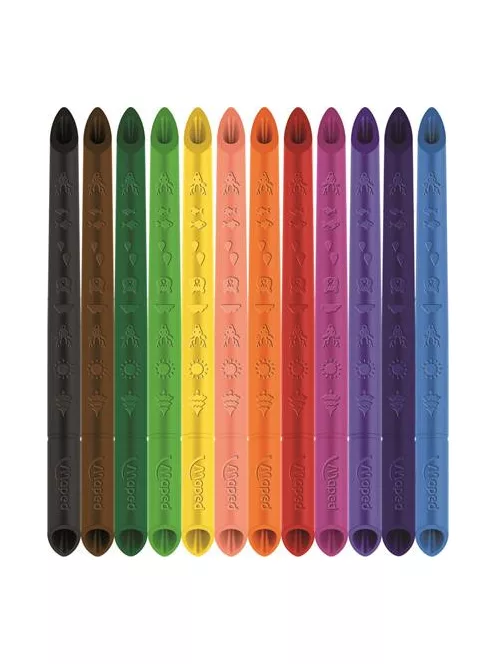 MAPED Színes ceruza készlet, háromszögletű, MAPED "Color'Peps INFINITY", 12 különböző szín