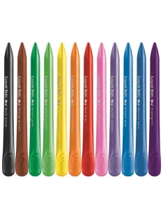  MAPED Zsírkréta, MAPED "Color'Peps" PlastiClean, 12 különböző szín
