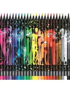 MAPED Színes ceruza készlet, háromszögletű, MAPED "Color'Peps Monster" 24 különböző szín