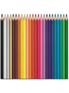   MAPED Színes ceruza készlet, háromszögletű, MAPED "Color'Peps Strong", 24 különböző szín