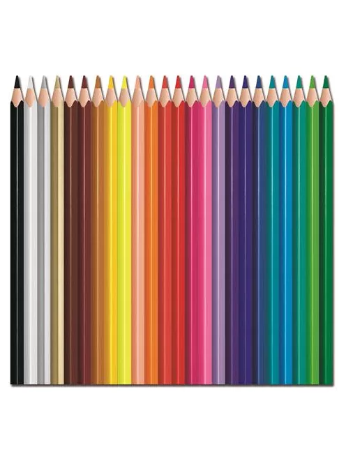 MAPED Színes ceruza készlet, háromszögletű, MAPED "Color'Peps Strong", 24 különböző szín