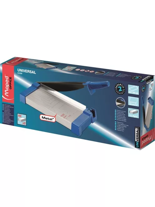 MAPED Vágógép, karos, A4, 8 lap, MAPED "Universal Metal"