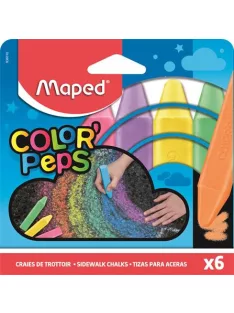   MAPED Aszfaltkréta, MAPED "Color'Peps", 6 különböző szín