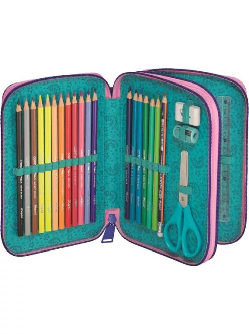 MAPED Tolltartó, töltött, 2 emeletes, cipzáras, MAPED, unikornis