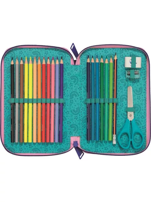 MAPED Tolltartó, töltött, 2 emeletes, cipzáras, MAPED, unikornis