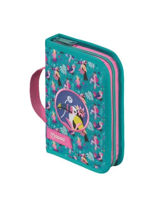 MAPED Tolltartó, töltött, klapnis, cipzáras, MAPED, trópusi