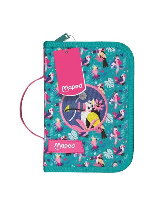 MAPED Tolltartó, töltött, klapnis, cipzáras, MAPED, trópusi