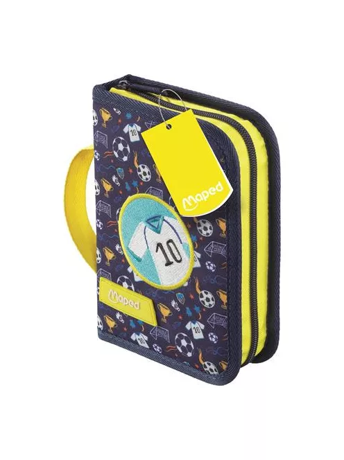 MAPED Tolltartó, töltött, klapnis, cipzáras, MAPED, foci