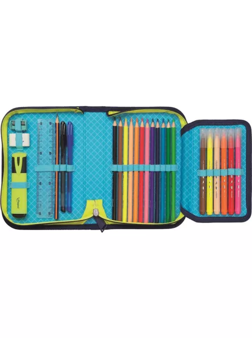 MAPED Tolltartó, töltött, klapnis, cipzáras, MAPED, foci