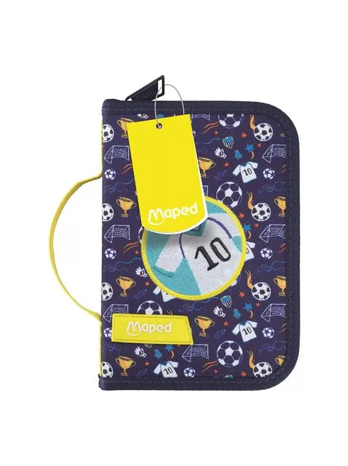 MAPED Tolltartó, töltött, klapnis, cipzáras, MAPED, foci