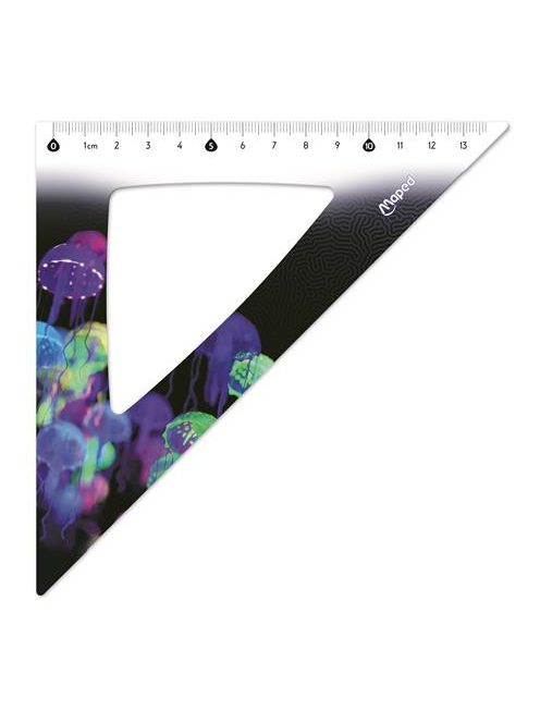 MAPED Vonalzókészlet, műanyag, 4 darabos, MAPED "Deepsea Paradise"