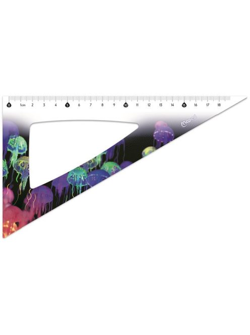 MAPED Vonalzókészlet, műanyag, 4 darabos, MAPED "Deepsea Paradise"