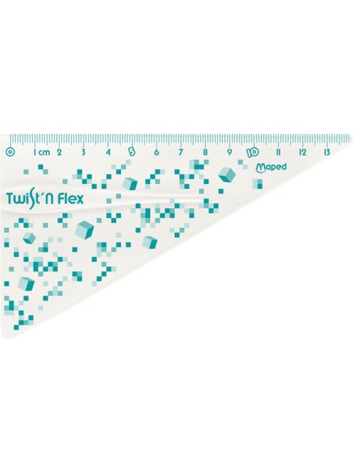 MAPED Vonalzókészlet, műanyag, törhetetlen, 3 darabos, MAPED "Pixel Party Twist'n Flex"