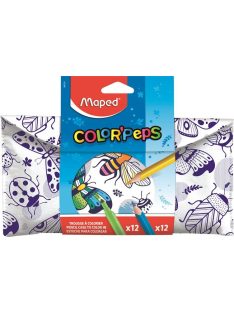   MAPED Tolltartó, textil, színezhető, tépőzáras, MAPED "Color'Peps", színezőtermékekkel