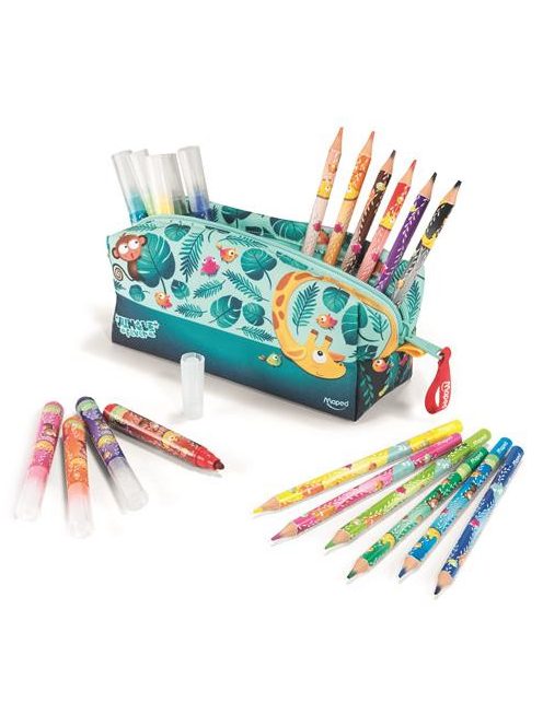 MAPED Tolltartó, cipzáras, töltött, MAPED "Jungle Fever"