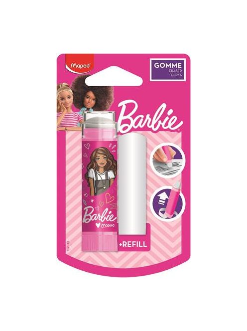 MAPED BB Radírstift, pótbéllel, MAPED "Barbie"