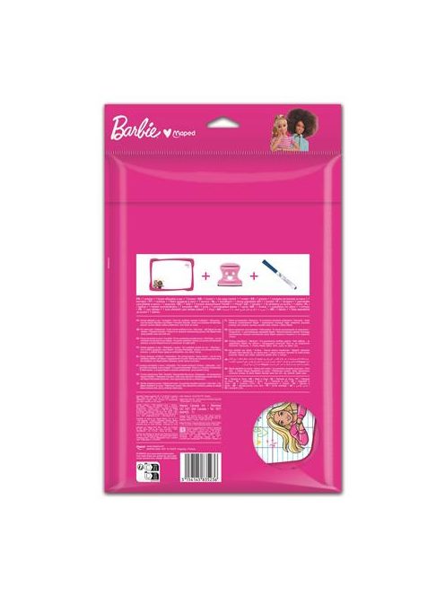MAPED BB Fehértábla, törhetetlen, MAPED "Barbie"