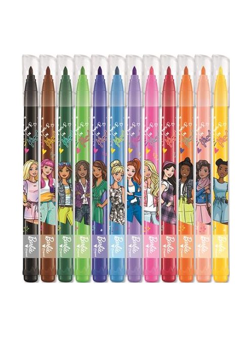 MAPED BB Filctoll készlet, 2,8 mm, kimosható, MAPED "Barbie", 12 különböző szín