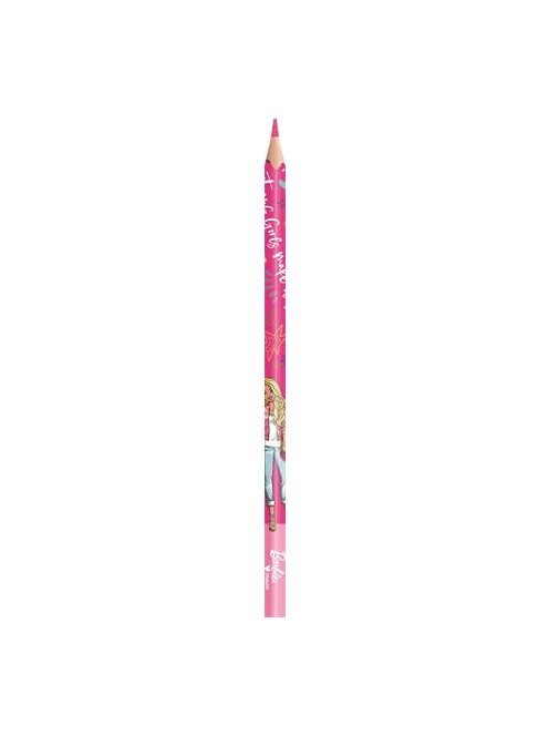 MAPED BB Színes ceruza készlet, háromszögletű, MAPED "Barbie", 12 különböző szín