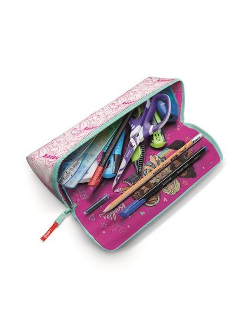 MAPED BB Tolltartó, háromszög alakú, kifordítható, cipzáras, MAPED "Barbie Open XXL"