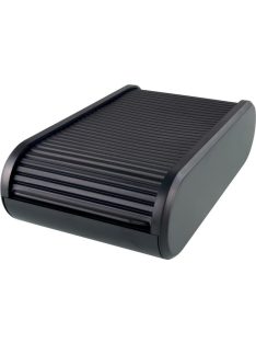  HELIT Névjegytartó, 300 db-os, rolós, fekvő, HELIT "Linear", fekete