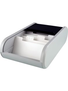   HELIT Névjegytartó, 300 db-os, rolós, fekvő, HELIT "Linear", szürke