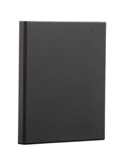   PANTA PLAST Gyűrűs könyv, panorámás, 4 gyűrű, 55 mm, A4, PP/karton, PANTA PLAST, fekete