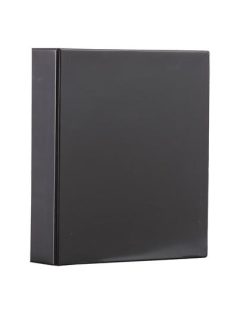   PANTA PLAST Gyűrűs könyv, panorámás, 4 gyűrű, 80 mm, A4, PVC, PANTA PLAST, fekete
