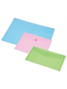   PANTA PLAST Irattartó tasak, 250x140 mm, PP, patentos, 160 mikron, PANTA PLAST, pasztellkék