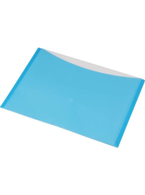 PANTA PLAST Irattartó tasak, A4, PP, patentos, két zsebes, 200 mikron, PANTA PLAST, kék