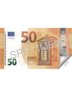   PANTA PLAST Jegyzettömb, 70 lap, 104x57 mm, PANTA PLAST "50 Euro"