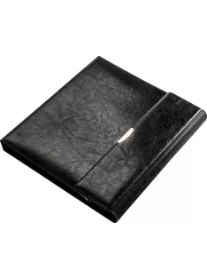   PANTA PLAST Konferencia mappa, A5, műbőr, PANTA PLAST "Optimus", fekete