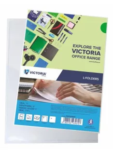   VICTORIA OFFICE Genotherm, "L", A4, 150 mikron, víztiszta, VICTORIA OFFICE