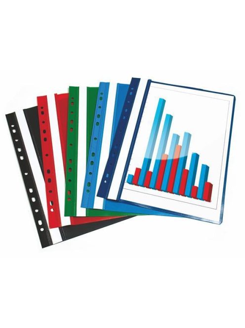 VICTORIA OFFICE Gyorsfűző, lefűzhető, PP, A4, VICTORIA OFFICE, fekete