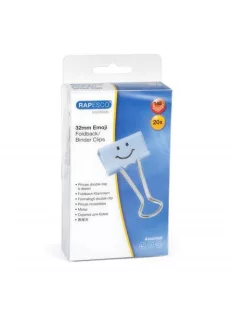  RAPESCO Bindercsipesz, 32 mm, "Fun", RAPESCO, világoskék